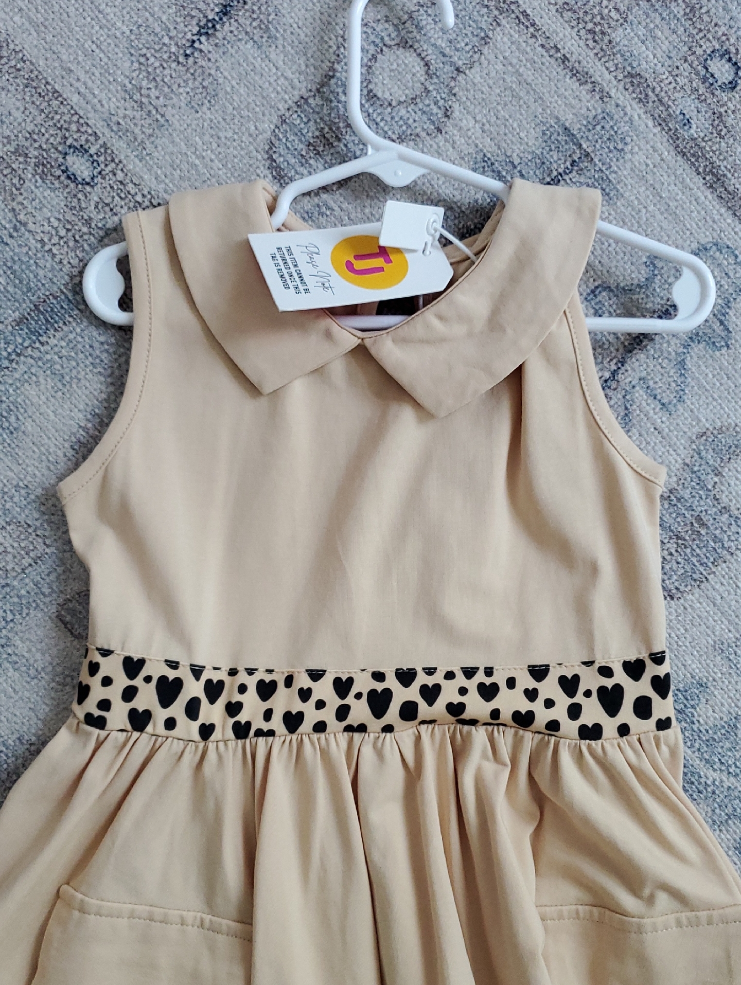 Nwt Taylor Joelle Girls Safari Dress Sz7 — image 3 of 8